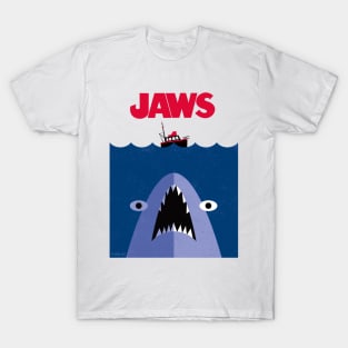 Jaws Cartoon Poster T-Shirt